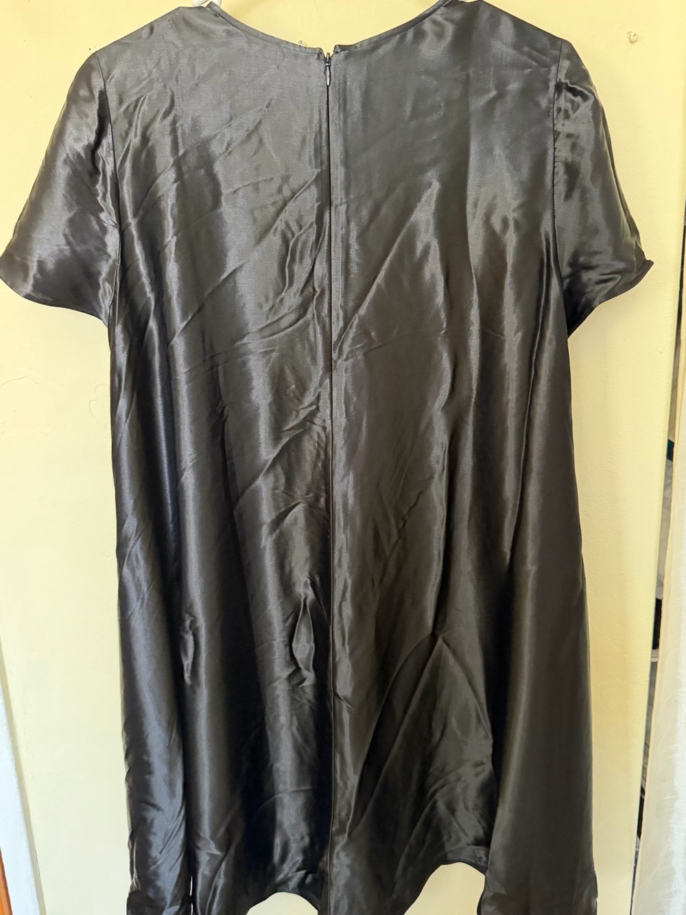 Banana Republic Black Satin Swing Mini Dress - Picture 4 of 9